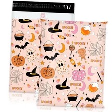 Pcs Halloween Poly Mailers 10 x 13 Inch Pink Cartoon Spooky Pumpkin 25 picture