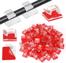 80PCS Adhesive Cable Clips Clear Light Strip Mounting Clips picture