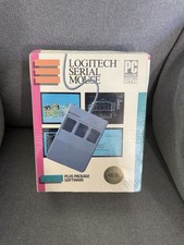 Vintage Logitech Serial Mouse Plus Package Software NEW Sealed RS232 PC picture
