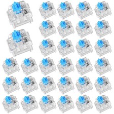Blue Switch Replacement 3 PIN Mechanical Keyboard Switches Clicky 30 PCS picture