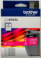 New Genuine Brother LC402XL Magenta Ink Cartridges Box MFC-J5340DW picture