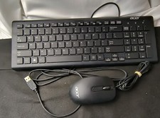 ACER SK-9626 USB Wired Keyboard With Acer Mouse Tested & Working picture