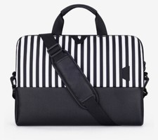 NWT Bagsmart 15.6 Inch Laptop Case Slim Computer Bag Black White Stripe picture