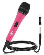 Singing Machine Wired Microphone for Karaoke, (Pink) - 1, Pink  picture