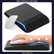 MEKASS Ergonomic Mouse Pad Wrist Rest Memory Foam Non-Slip Black picture