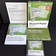 Microsoft Office Project Professional 2002 NEW License Computer Program Windows picture