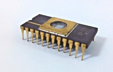 Eprom CPU Processor EA 2708 IC DIP 24 Pins Gold Plated 7923 Vintage Rare Collect picture