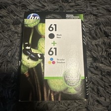 HP 61 Ink Cartridges Combo Pack black and Tri-color NIB EXPIRED 10/2017 GENUINE picture