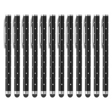 12 Pcs Bling Crystal Stylus Pens for Touch Screens, Black picture