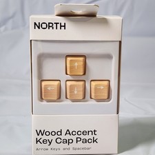 North Wood Accent Key Cap Pack Arrow Keys and Spacebar NIB picture