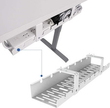 FLEXISPOT Under Desk Cable Management Tray, Metal Raceway Wires Cable Tidy Organ picture