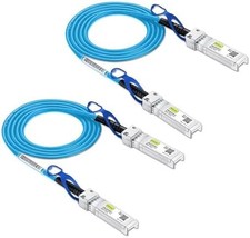 [Blue 25G SFP28 SFP+ DAC Cable - 25GBASE-CR SFP28 Passive Direct Attach Copper T picture