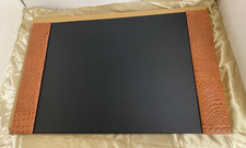 Genuine Leather Crocodile Pattern Brown Color Desk Pad 20