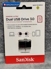 SanDisk 32GB Dual USB Drive 3.0 Flash Drive for OTG Enabled Android Smartphones picture