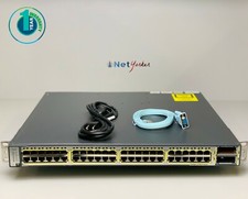 Cisco WS-C3750E-48TD-E 48 Port Gigabit Switch 1 YEAR WARRANTY -Same Day Shipping picture