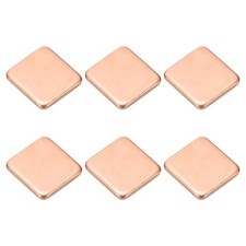 6 Pcs Heatsink Copper Pad Shim IC Chipset GPU Thermal Heatsink (15x15x2mm) picture