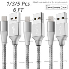 6FT USB Fast Charger Cable Charging Cord for iPhone 13 12 11 Pro Max XS XR 8 7 6 picture