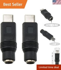 2PCS USB to DC Adapter: Type C Male to 5.5x2.1mm Female for Versatile Charging picture
