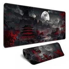 Japanese Desk Mat Riverside Full Moon Large Pad Gaming Mousepad Extended XL K picture