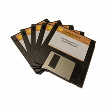 Amiga Workbench 2.1 OS Set Cloanto Real 3.5 inch DD Floppy Disks picture