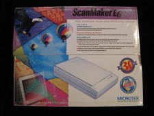 NEW Vintage Microtek Scanmaker E6 MRS-1200E6 Flatbed Scanner with Software NOS picture
