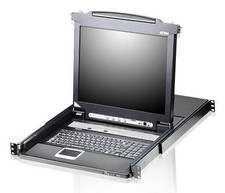 Aten W128301368 CL5708M-UK 8 Port 17 LCD KVMP Switch with UK Keyboard ~E~ picture
