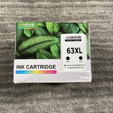 Ankink 63XL Black Ink Cartridges Compatible Replacement For HP Printers 2 Pack picture