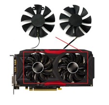 Pair Fans Cooling Fan For PowerColor RX 480 470 580 GA91S2U 85mm picture