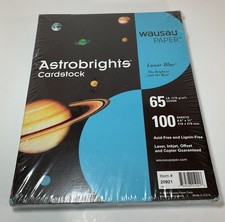 WAUSAU PAPER Astrobrights Color Assortment 65LB - 8.5x 11 - 100 Sheets picture