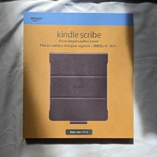 Amazon Plant-Based Leather Folio Cover For Kindle Scribe Black 9