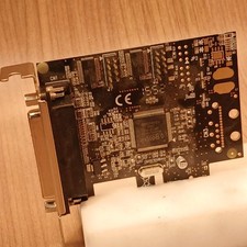 Syba SD-PEX50030 2 Port DB9 Serial and DB25 Parallel PCI-E x1 Card Tested Works picture