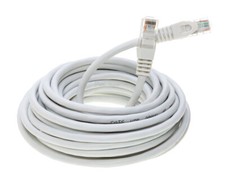 CAT5e Ethernet Patch Cable RJ-45 Network Cord White 25FT-200FT Multipack LOT picture