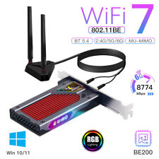 WiFi 7 Intel BE200NGW M.2 Card Tri-Band BT 5.4 Wireless Desktop PCI-E Adapter PC picture