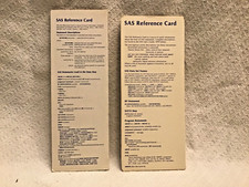 VTG SAS  reference cards, source of quick information of SAS statements picture