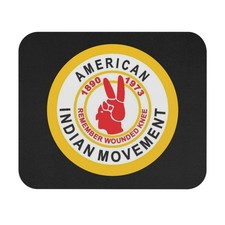 American Indian Movement Mouse Pad | Retro Desk Accessory, Office Decor,  picture