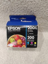 Epson T200XL-BCS 200 Black and Color Ink Cartridges - New Open Box picture