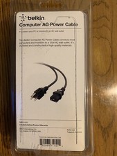 Belkin 6 FT Computer AC Power Cable Connect Power Supply Cord Cable 6ft AC  picture