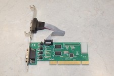 SYBA 2 Port DB9 RS-232 Serial Low Profile PCI Card SD-PCI15039 picture