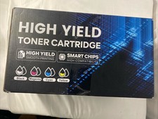 202A Toner Cartridges 4 Pack High Yield Replacement for HP 202A Black Cyan Ye... picture