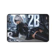 Neoprene Mouse Mat Featuring 2B, Desk Pad for Keyboard and Computer picture