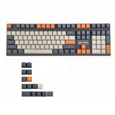 122 Keys Double Shot PBT Shine Through Keycaps Rainbow Carbon Sunset OEM picture