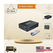 Extend Your Network : Gigabit 20KM SFP Media Converter with Plug and Play picture
