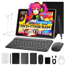 New 10.1 Inch Tablet Android 15 20GB RAM 64GB ROM Face ID 5000mAh Long Battery picture