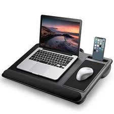 ELECOM Laptop Table with Mouse Pad Wrist Rest Smartphone Stand Handle 17 inch picture