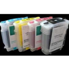 Full Refillable Ink Cartridges for HP 88XL 88 with Auto Reset Chips - 4pk (BCMY) picture