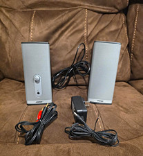 Bose Companion 2 Series II 2.0 Wired Computer Speakers Stereo RCA Silver/Black picture