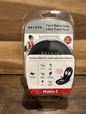 Belkin 7-in-1 Retractable Cable Travel Pack F3X1724 New In Case picture