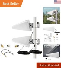 Dual MIMO Wideband Directional Yagi Panel Antenna - 11dBi Gain - 10 Meter Cable picture