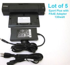 Lot of 5 Dell E-Port Plus PRO2X Docking Station  PA4E Adapter E6500 E4300 E5400 picture