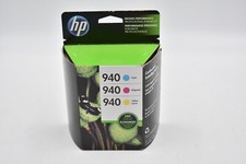 OEM NEW HP 940 Cyan, Magenta & Yellow Original Ink 3 pack CN065FN Exp APRIL 2018 picture